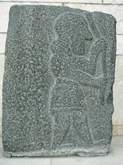 Aleppo Prints: Antiquities Oriental. Aramaean relief. Basalt bas-relief. 10