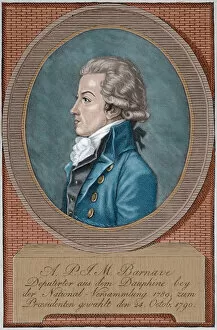 Images Dated 27th December 2012: Antoine Barnave (1761-1793). Engraving. Colored