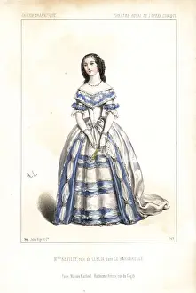 Auber Prints: Antoinette-Jeanne Revilly as Clelia in La Barcarolle, 1845