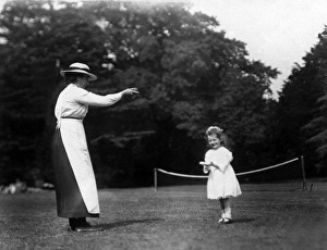 Antoinette Powell-Cotton (1913-1997) with Nanny, Mrs Cook Antoinette Powell-Cotton (1913-1997) with Nanny, Mrs Cook
