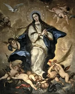 Worships Collection: ANTOLINEZ, Jose (1635-1675). The Immaculate. Baroque