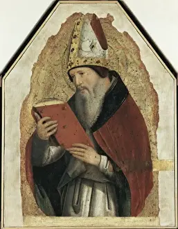 Quattrocento Prints: Antonello da Messina. Saint Augustin. Renaissance
