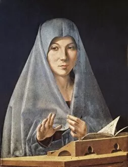 Images Dated 12th December 2012: Antonello da Messina. Virgin Annunciate. ca
