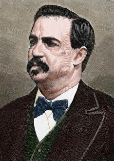 Castillo Gallery: Antonio Canovas del Castillo (1828-1897). Engraving. Colored