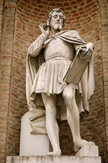 Agostino Gallery: Antonio da Correggio (1489-1534(. Italian painter. Statue by