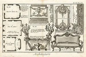 Encyclopedie Prints: An apartment in the Palais-Royal, Paris