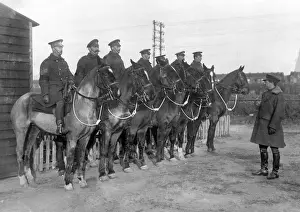 APM with mounted police, Western Front, France, WW1