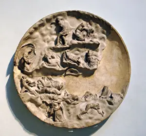 Artemis Prints: Apollo and Artemis slaying the children of Niobe. Roman. 1st