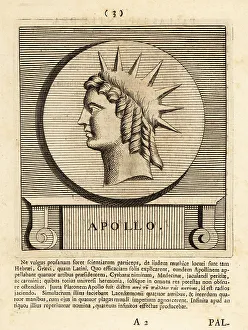 Gods And Heroes Prints: Apollo, Greek god of archery, music, healing, etc