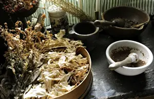 Apothecary s. Ancient herbalism. Pharmacy Museum. Turku. Fi