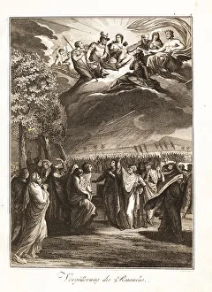 Fact Prints: The apotheosis of Romulus, first king of Rome, 716 BC