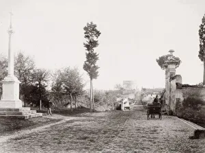 Via Appia, Appian Way, tomb of Cecilia Metella. Rome Italy