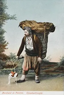 Apple Salesman with a gigantic pannier - Turkey