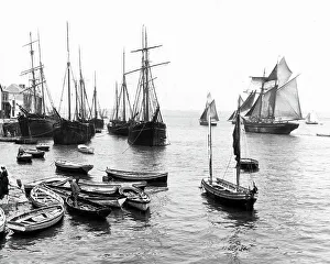 Appledore Prints: Appledore Fishing Boats Victorian period