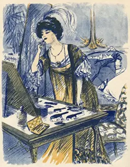 Applying Lipstick