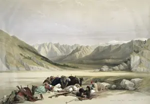 Sinai Prints: Approach to Mount Sinai Wady Barah Feby 17th 1839