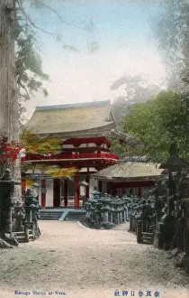 Approach to the Shinto Kasuga Grand Shrine, Nara, Japan