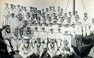 Insignia Prints: Approximately 60 Royal Navy Crew at Malta