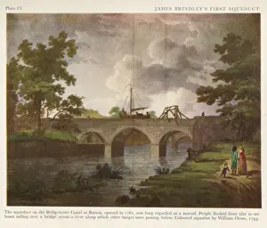 1793 Prints: Aqueduct on the Bridgewater Canal at Barton