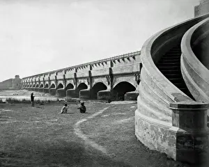 Ganges Prints: Aqueduct on the Ganges Canal, India