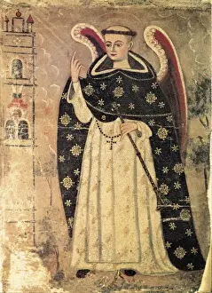 Peruvian Prints: AQUINAS, Thomas, Saint (1225-1274). Popular Peruvian