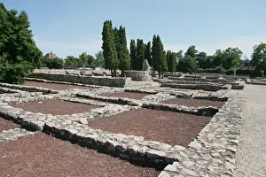 Roma Prints: Aquincum. The ruins of the roman city. Near Budapest. Hungar