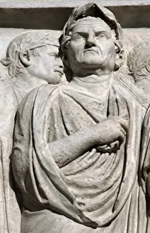 Ara Pacis Augustae. Processional frieze. Detail. Relief. Nor