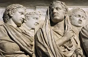 Ara Pacis Augustae. Processional frieze. Detail. Relief. Nor