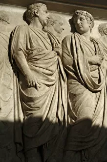 Images Dated 17th March 2009: Ara Pacis Augustae. Processional frieze. Detail. Relief. Nor