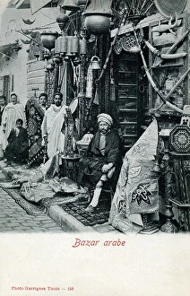 Shopkeeper Collection: Arab Bazar, Tunis, Tunisia, North Africa