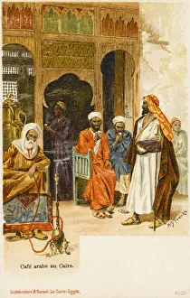 Nargile Prints: Arab Cafe - Cairo, Egypt