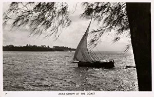 Sail Collection: Arab dhow, Mombasa, Kenya, East Africa