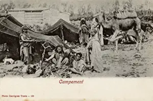 Arab encampment, Tunisia, North Africa