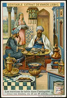 Arab Man Eating at Home