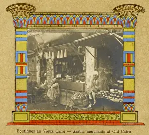 Vege Table Prints: Arab Merchants - Old market in Cairo