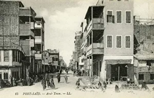 Levy Prints: Arab Town, Port Said, Egypt - L. L. postcard Leon and Levy