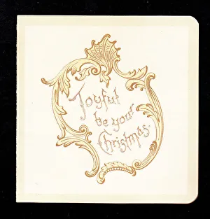 Arabesque Prints: Arabesque design in sepia on a Christmas card