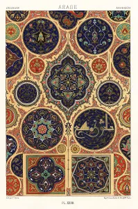 Racinet Prints: Arabian art: illuminated manuscript