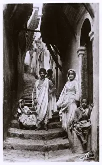 Arabian Street in Algiers, Algeria