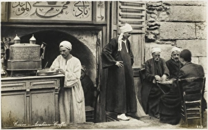 Alcove Gallery: Arabian street Cafe scene - Cairo, Egypt