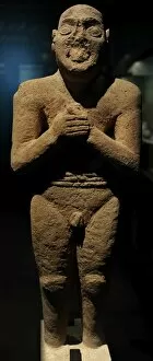 Images Dated 31st January 2012: Arabic peninsula. Male statue. Limestone. Tarut. National Mu