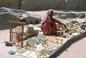 Coates Collection: Arabic Souvenir seller, Aswan, Egypt