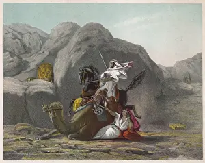 Arabs and Lion