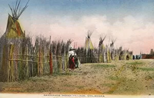 Arapaho Indian Village, Oklahoma, USA