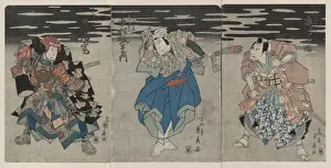 Arashi Rikan as Mashiba Hisatsugu left; Nakamura Utaemon as