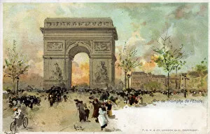 The Arc de Triomphe, Paris France