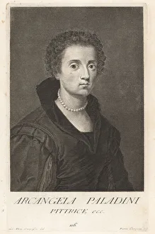 Embroiderer Prints: Arcangela Paladini, Italian painter and embroiderer, 1599-1622