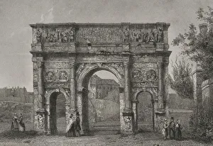 Constantine Prints: Arch of Constantine in Rome