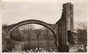 Stonework Prints: Arch - Crowland Abbey (Croyland Abbey), Lincolnshire
