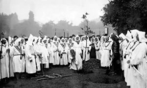 Images Dated 2nd February 2012: Arch Druids planting Coronation Oak, Crystal Palace